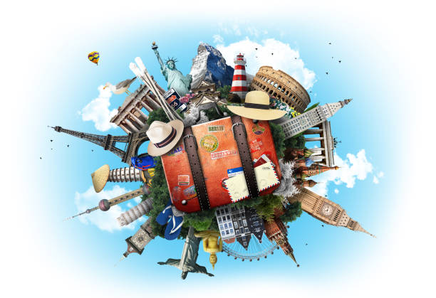 travel image with destinations